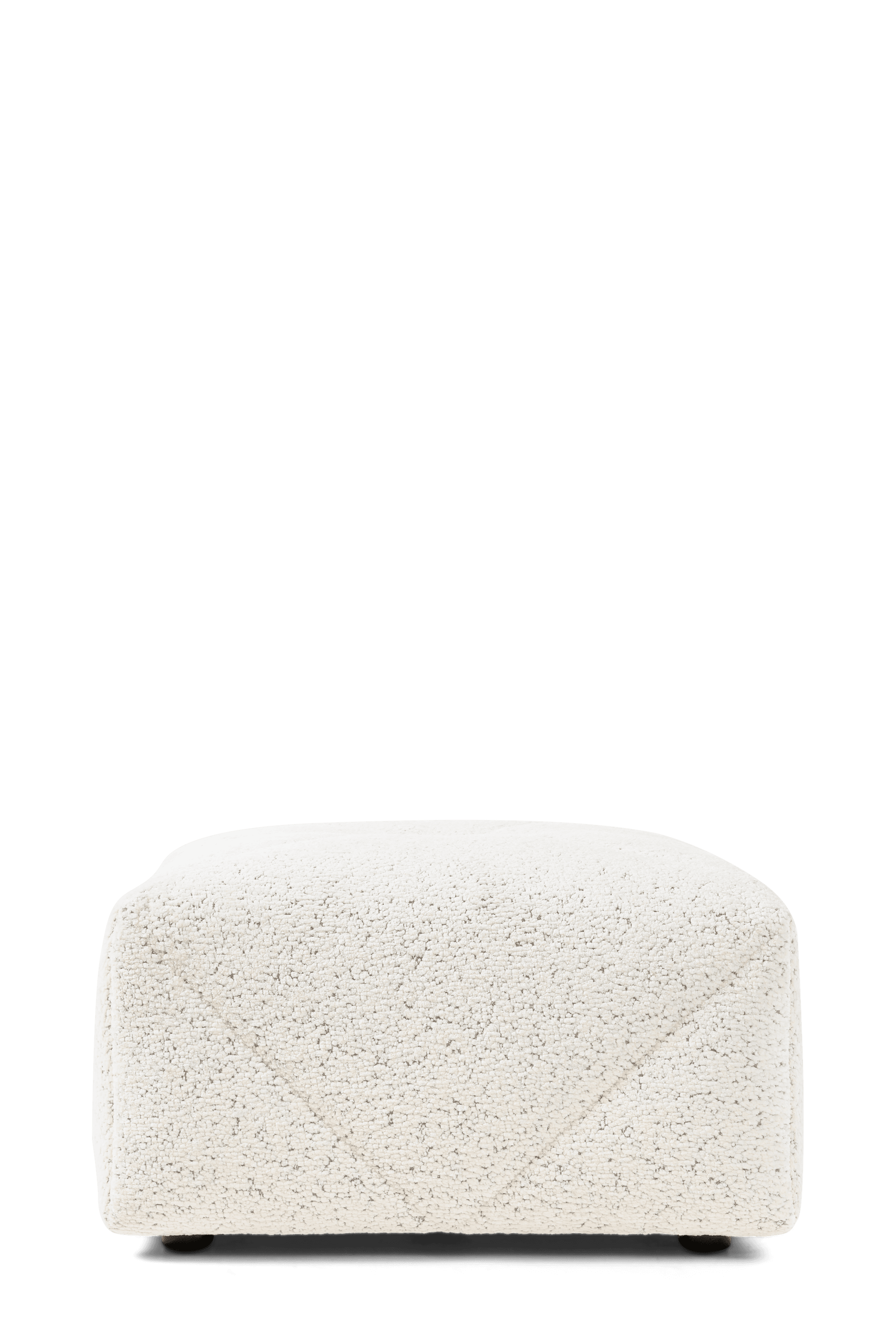 BFF footstool Dodo Pavone white front view