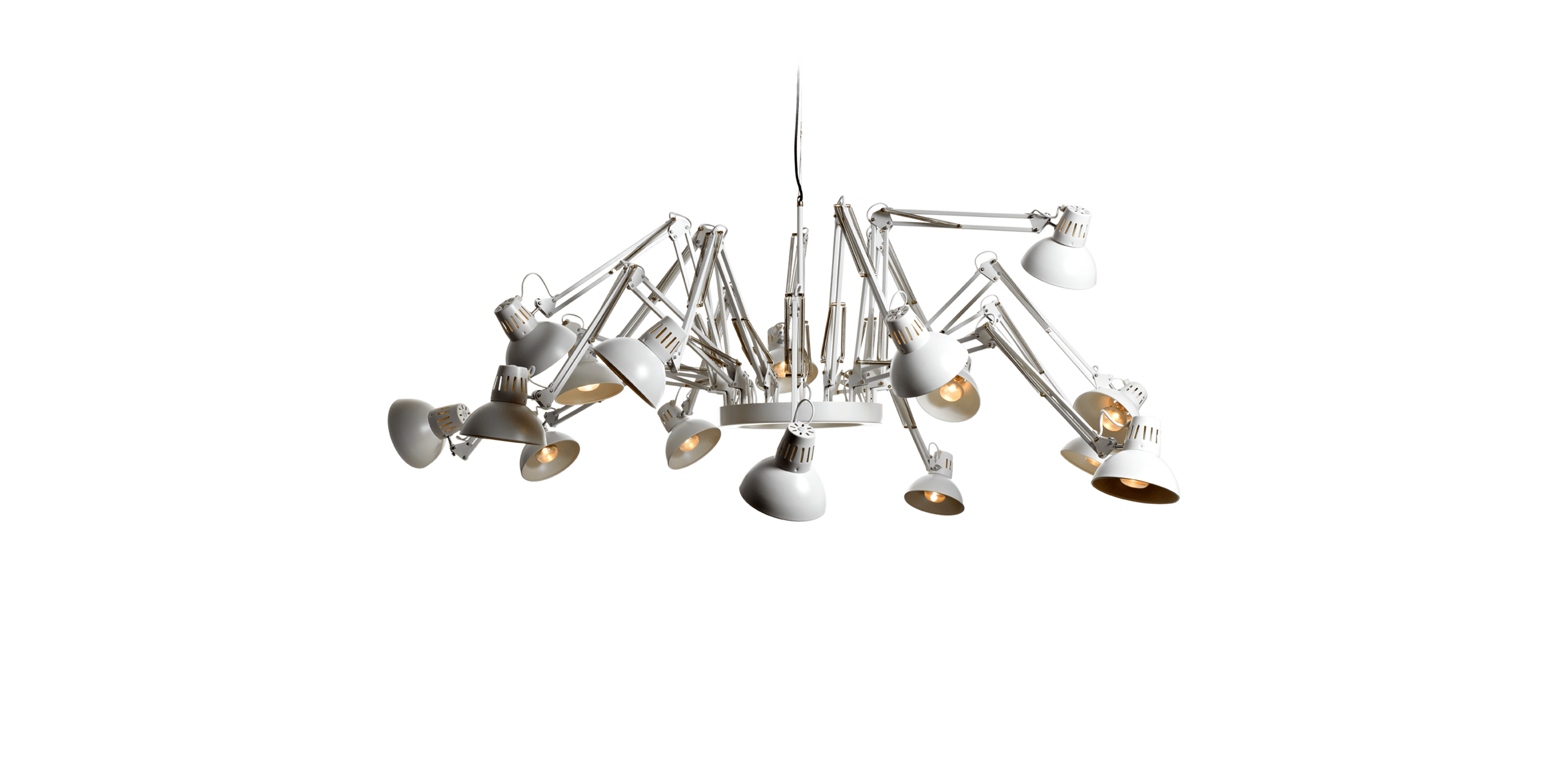 Dear Ingo suspension light white dynamic shape 3 front side