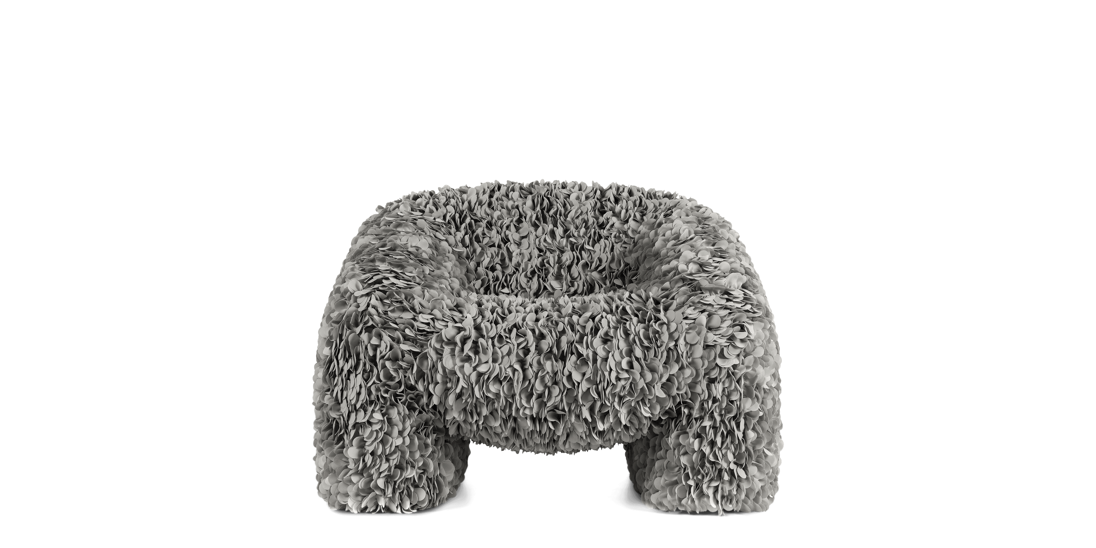 Hortensia Armchair Grey flower