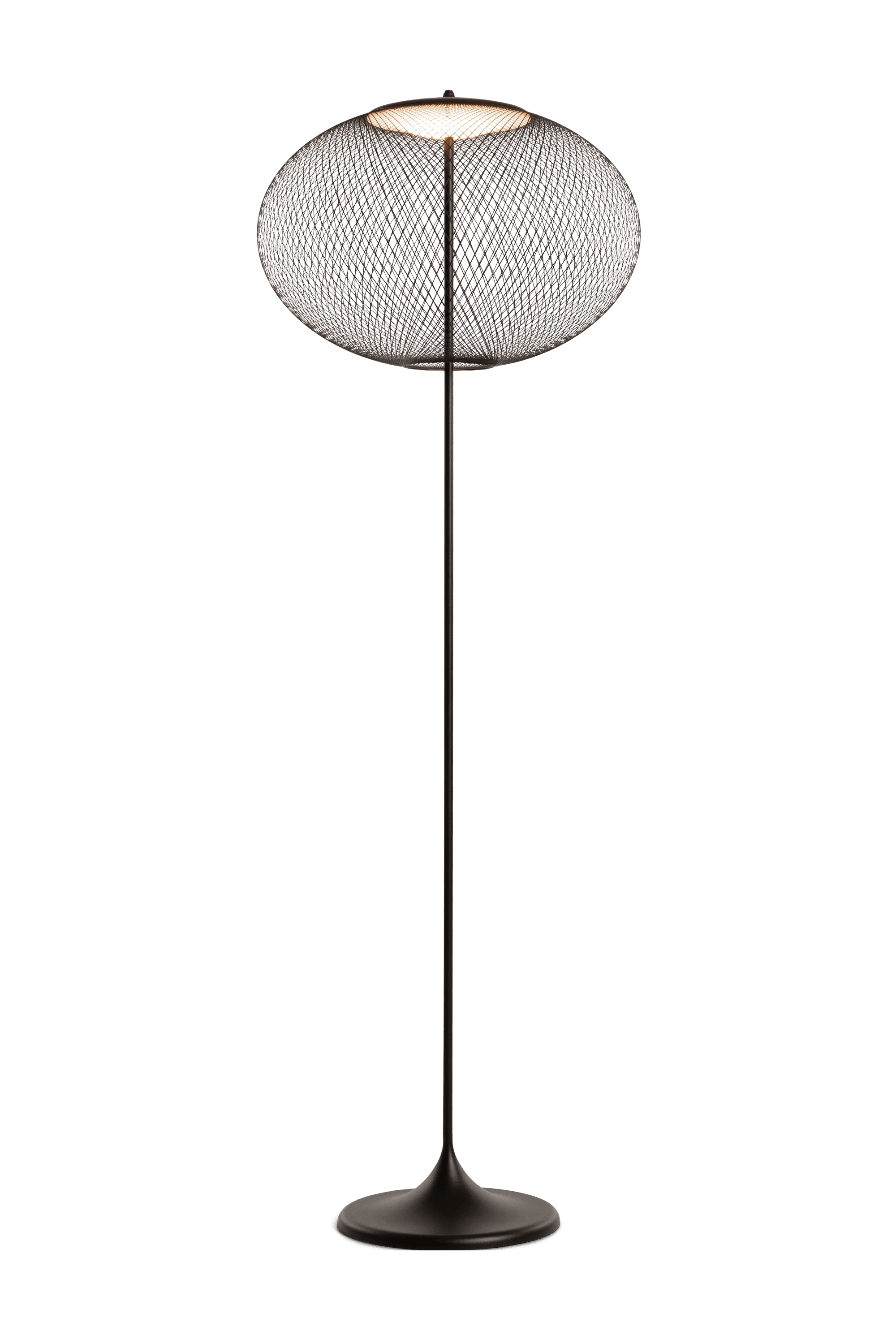 NR2 Floor Lamp black on front view