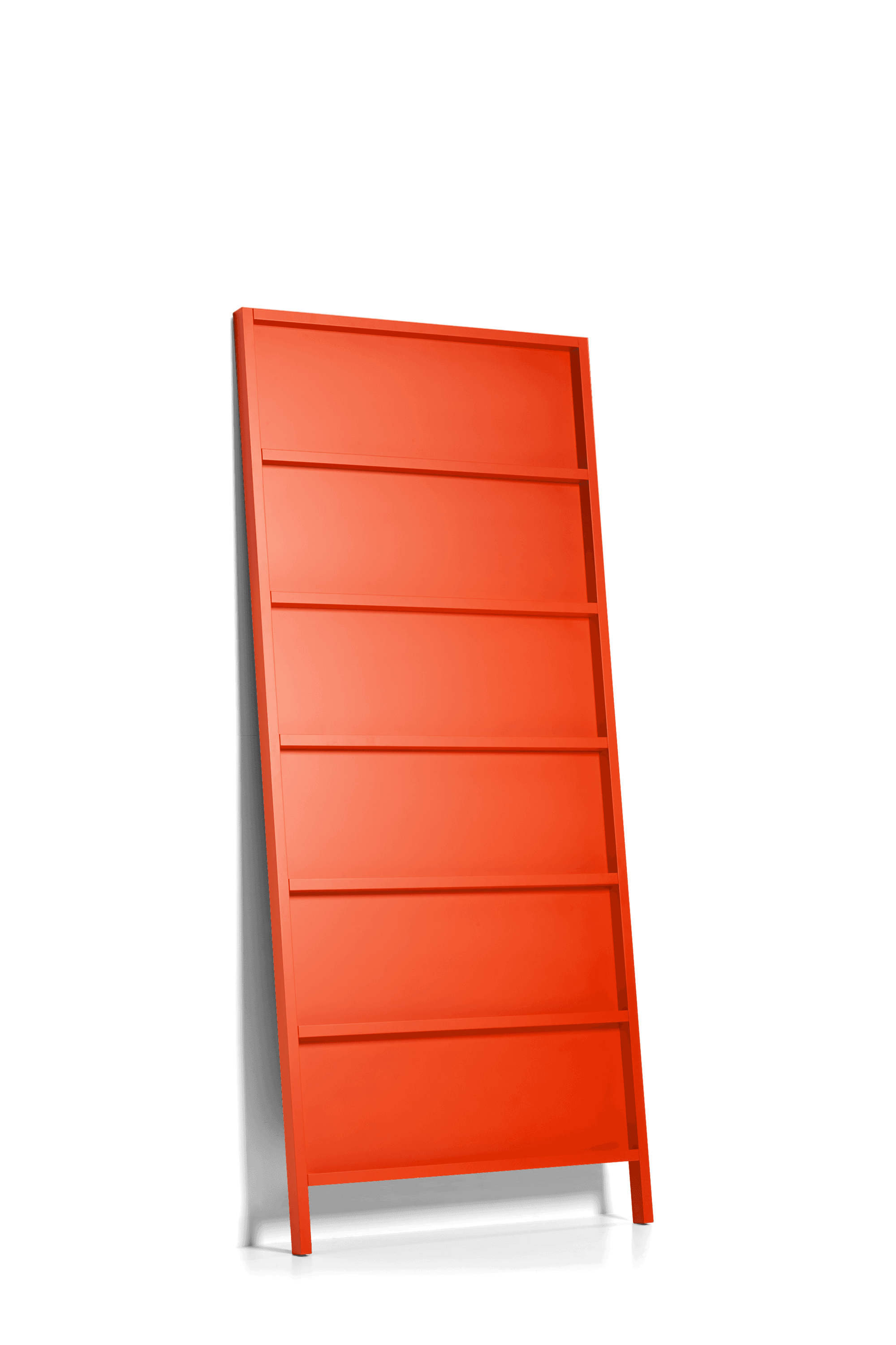 Oblique Big bookshelf vermillion