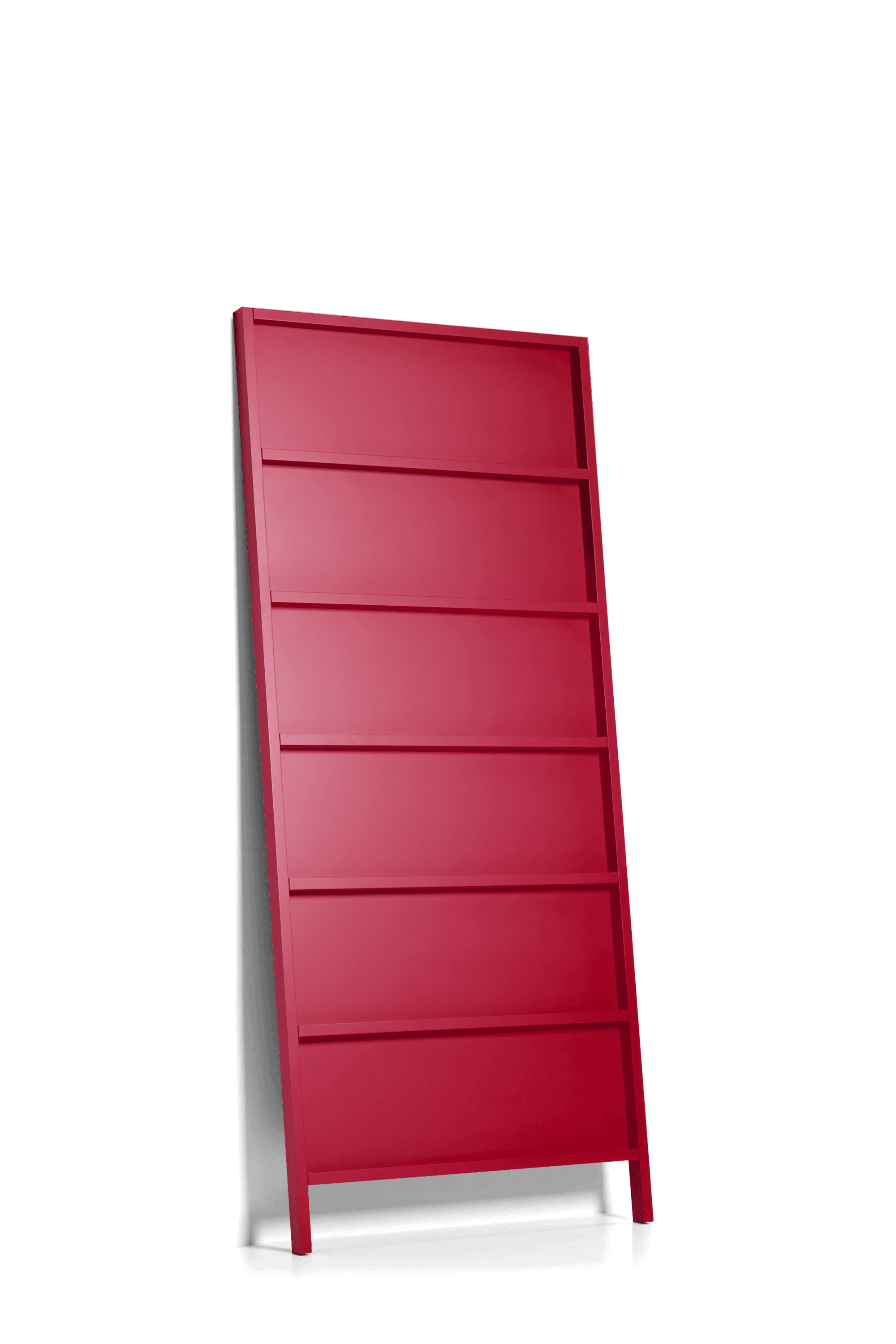 Oblique Big bookshelf ruby red