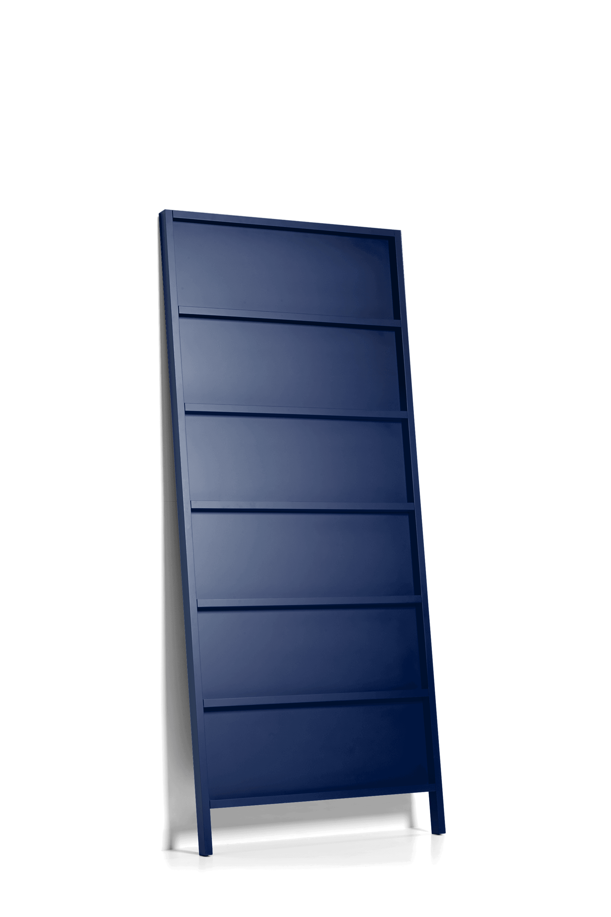 Oblique Big bookshelf grey blue