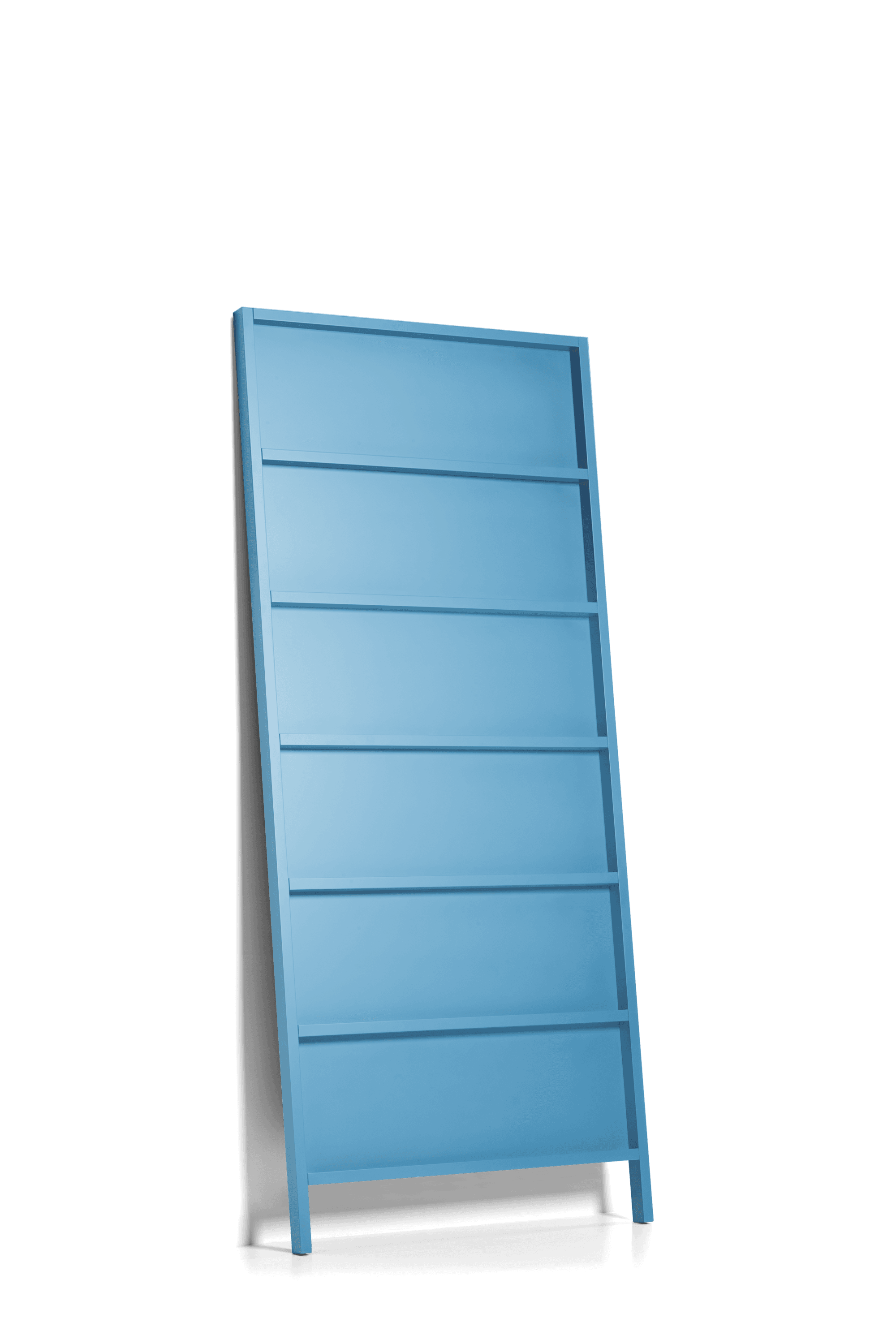 Oblique Big bookshelf pastel blue