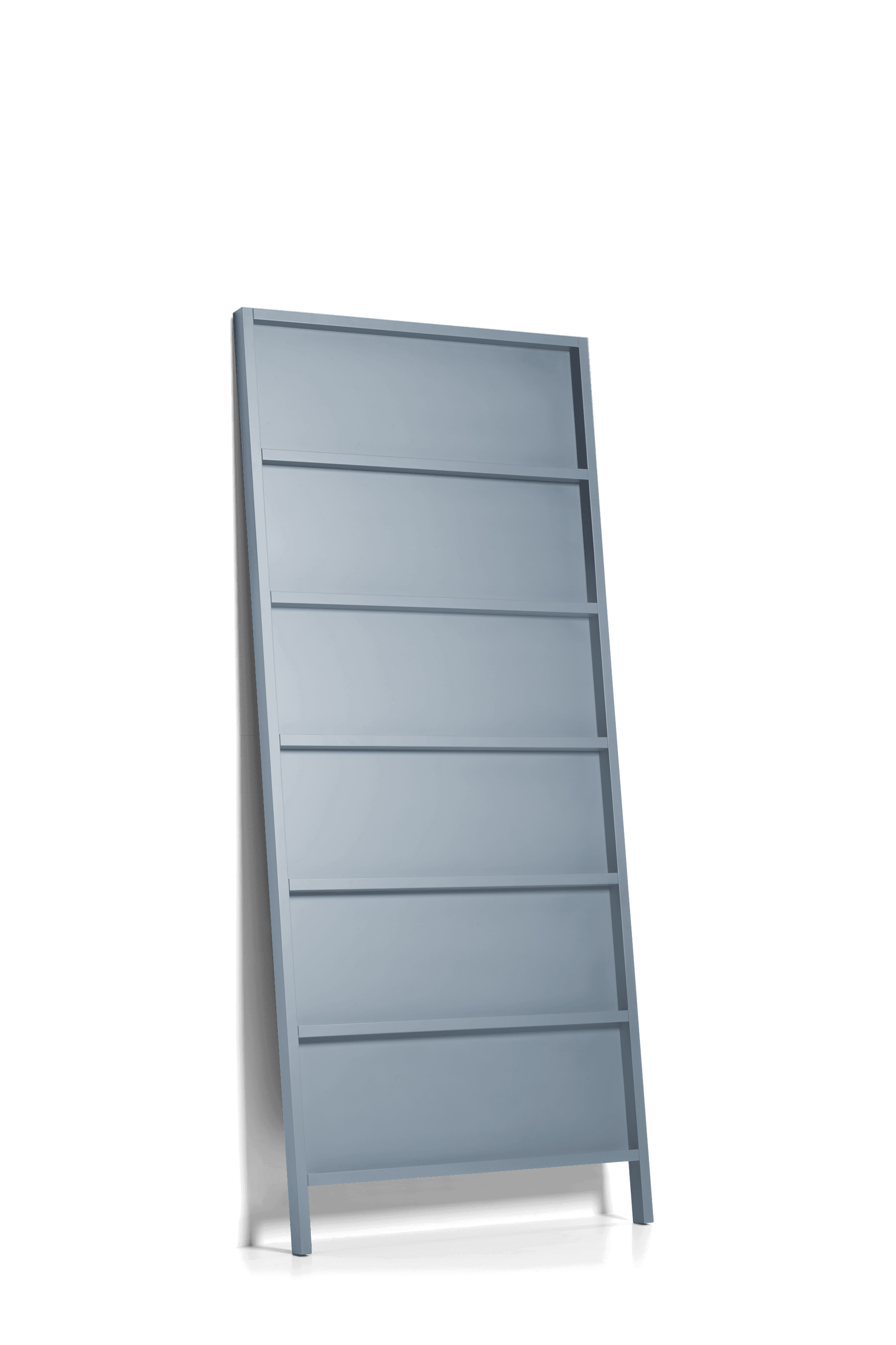 Oblique Big bookshelf silver grey