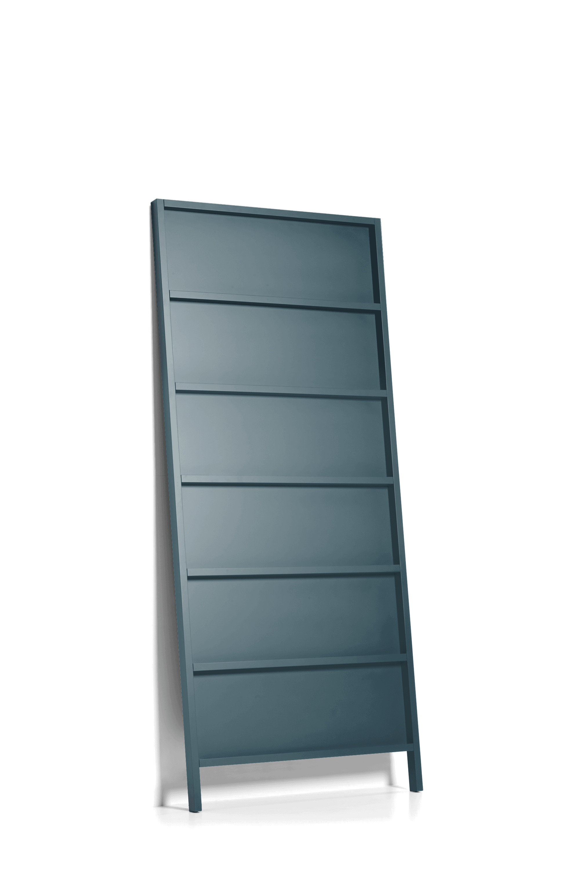 Oblique Big bookshelf iron grey