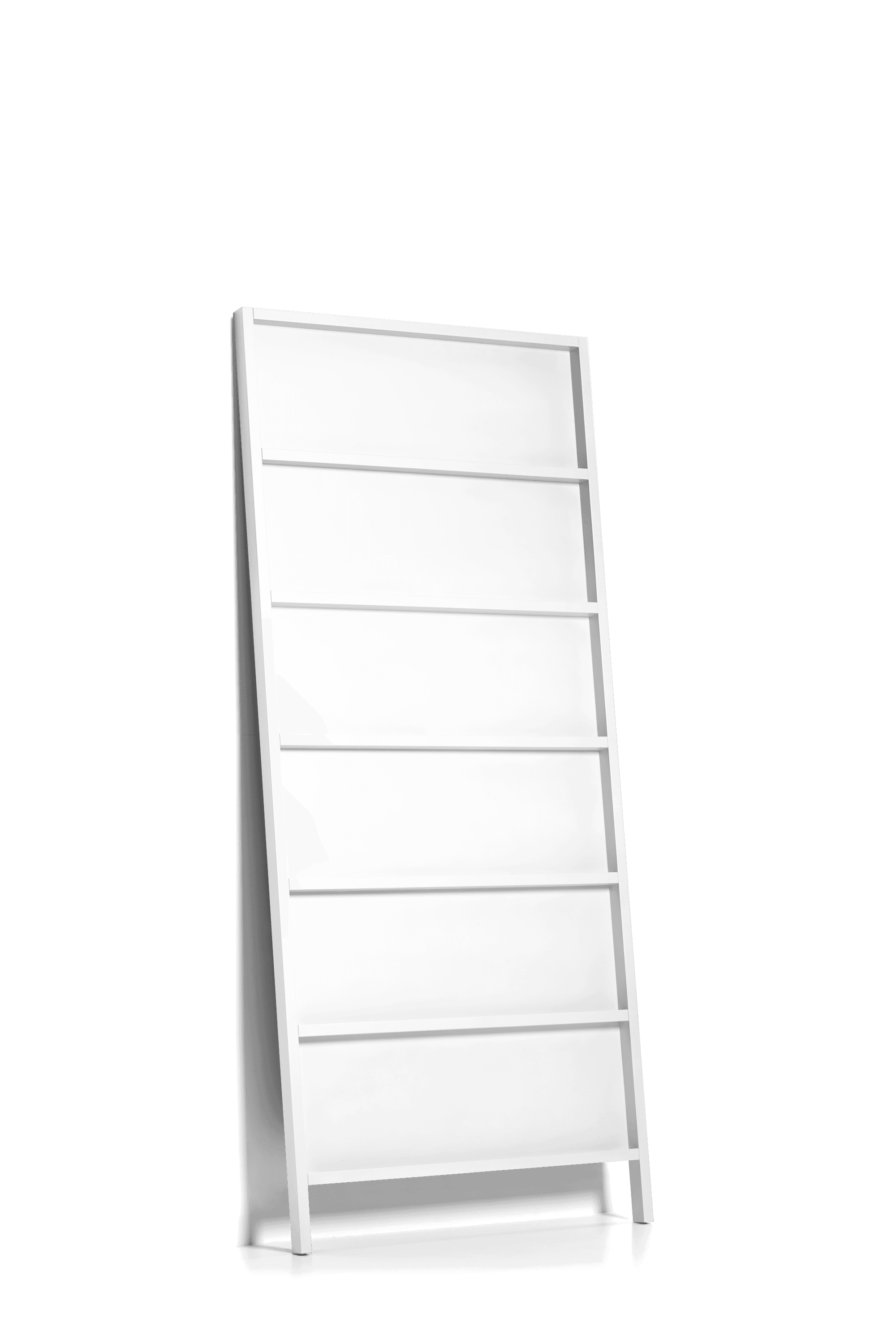 Oblique Big bookshelf pure white